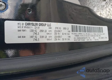 2015 Dodge Grand Caravan Sxt z USA, uszkodzony, nr VIN 2C4RDGCG8FR652778